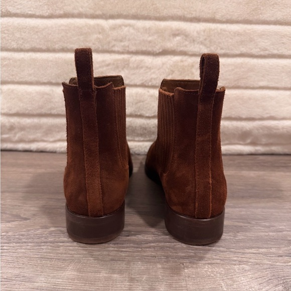 THURSDAY BOOT CO. The Dreamer Cinnamon Brown Suede Chelsea Booties Size 7.5 - Picture 10 of 14